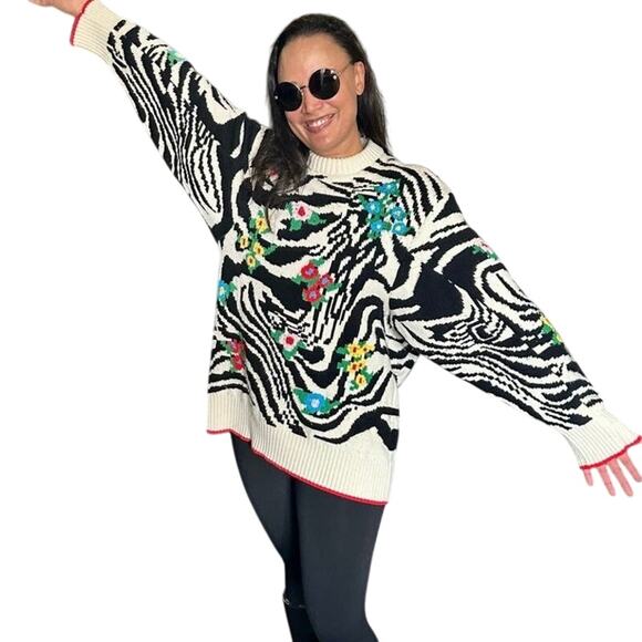 Philosophy di Lorenzo Serafini Animal Print Sweater Sz 46 US 10 / XL MSRP $1,135 - Picture 8 of 15